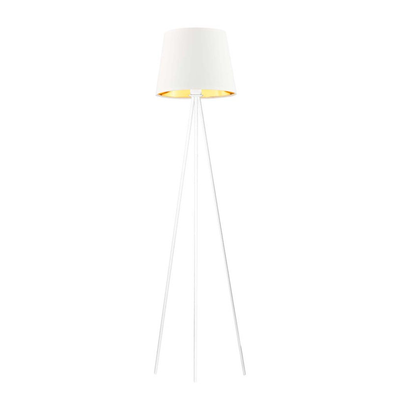Gregg 153cm Tripod Floor Lamp, White, White
