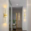 Appliques murales modernes en cristal avec luminaire de salle de bain à DEL (paquet de 2)-212373692