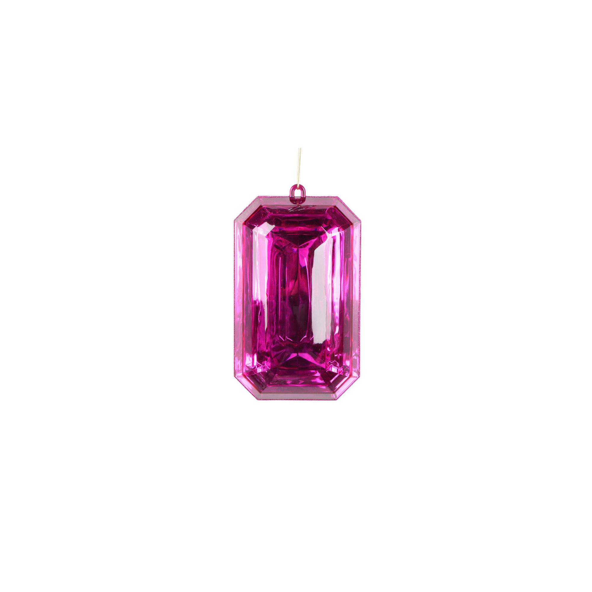 Mappsburg Jewel Glitter Ornament., Pink