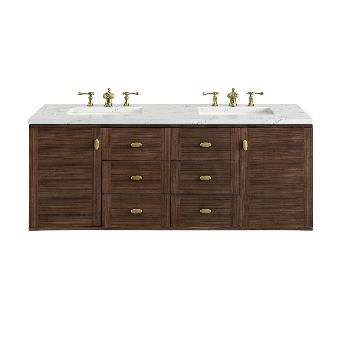 Aliza 60" Double Bathroom Vanity Set Birch Lane™ Top 