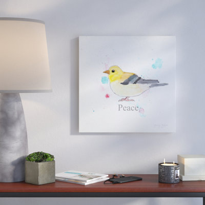 'Peace' Graphic Art Print on Wrapped Canvas