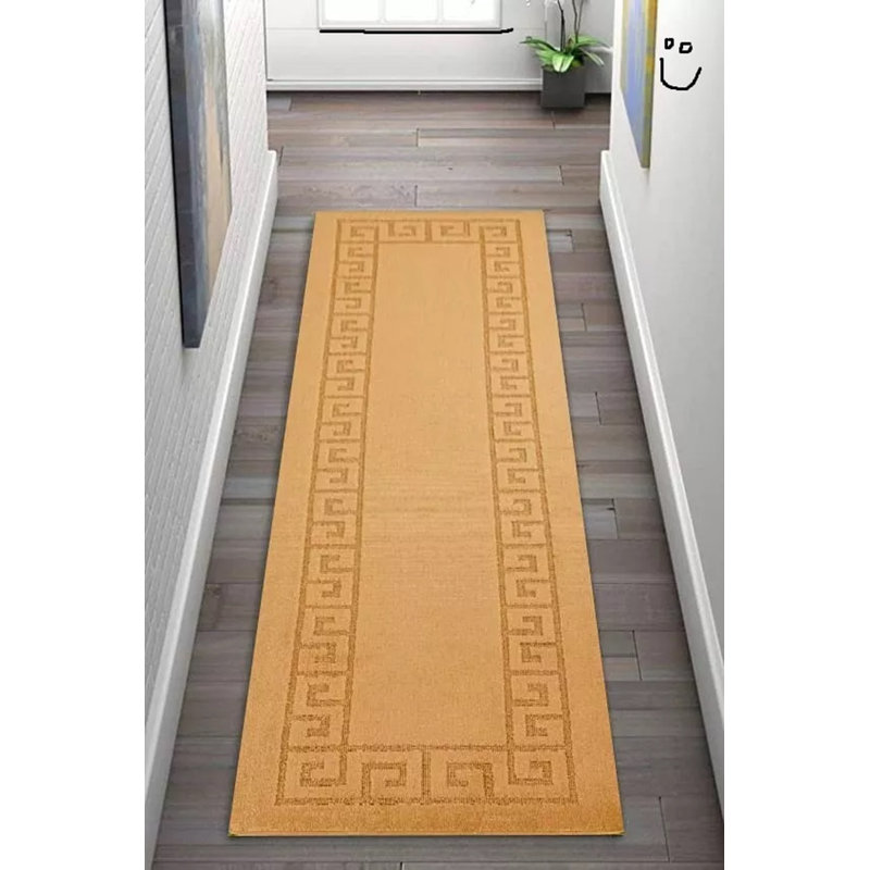 Ajene Solid Colour Area Rug, Rectangle 60cm x 110cm
