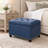 24" Faux Leather Tufted Storage Ottoman with Nailhead Trim-2066198881