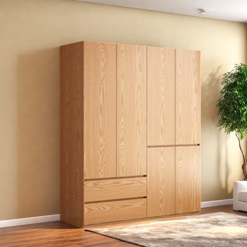 Simple And Practical Wardrobe, 86.61" H x 66.93" W x 23.62" D