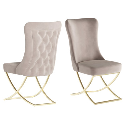 Primenest Noblesse Collection Upholstered Dining Chair, Set Of 2