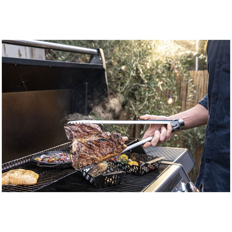 BBQ+ Dishwasher Safe Stainless Steel Tongs