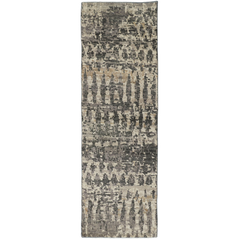 Palomar Wool Abstract Area Rug, Runner 2'6" x 8'