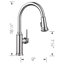 Robinet de cuisine à double jet Empressa High Chrome - Chrome poli-39604191