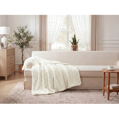 Bedsure 300gsm Soft Sherpa Fleece Blanket, GentleSoft Plush & Fluffy Spring Throw Gift