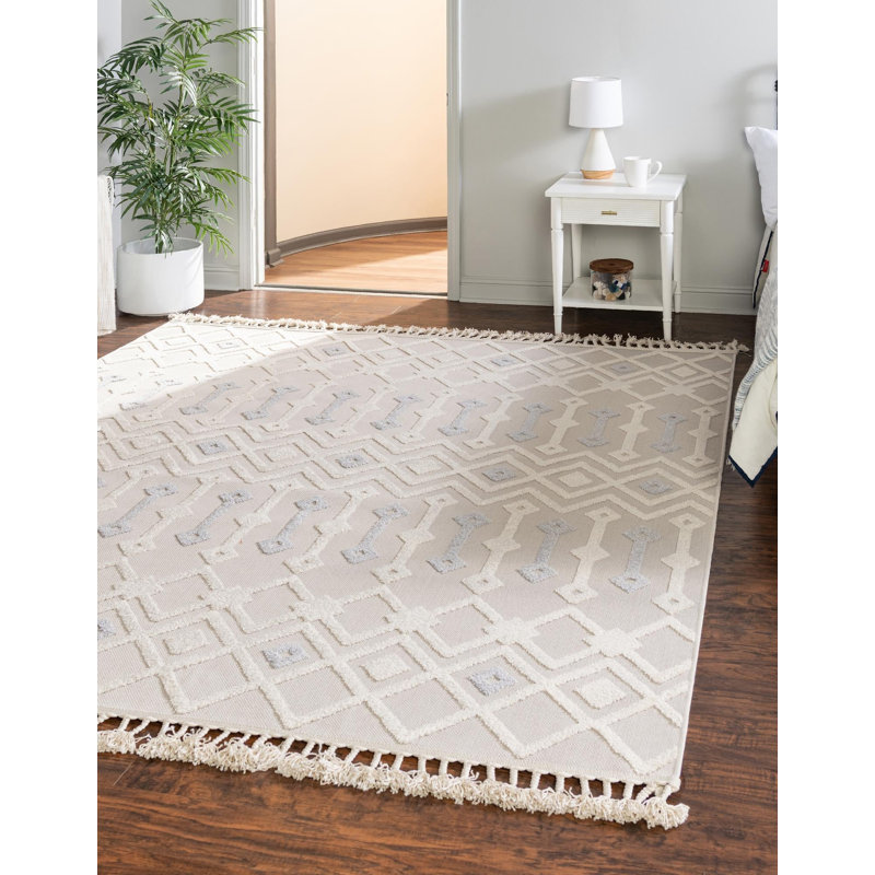 Beige Groton / gris, Carré 9 pi 10 po