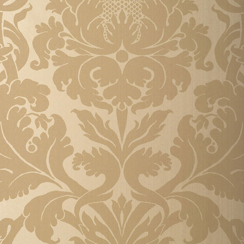 Fiorella Damask Wallpaper, Oatmeal