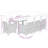 Bistro Set Grey Poly Rattan Adjustable Armrests-553363418