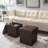 Besma Faux Leather Ottoman-91534287