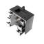 Meuble-lavabo simple 40 po avec plateau en résine noir mat, 6 tiroirs, 2 portes Modern-1014317928