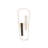 38.6" Black And White Paperclip Style Led Long Oval Round Semi Flush Mount