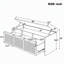 Banc de rangement rétro de 122 cm avec tiroirs en rotin et coussin capitonné-2086944407-2086944406