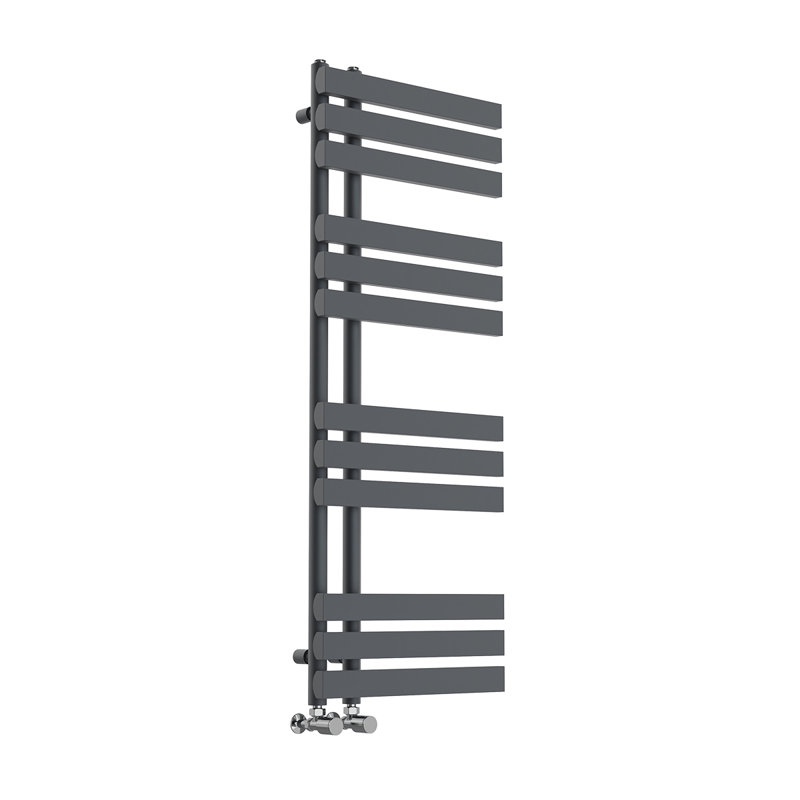 Arulappu Designer Towel Rail Heated Towel Rails, Anthracite, 120cm H x 45cm W