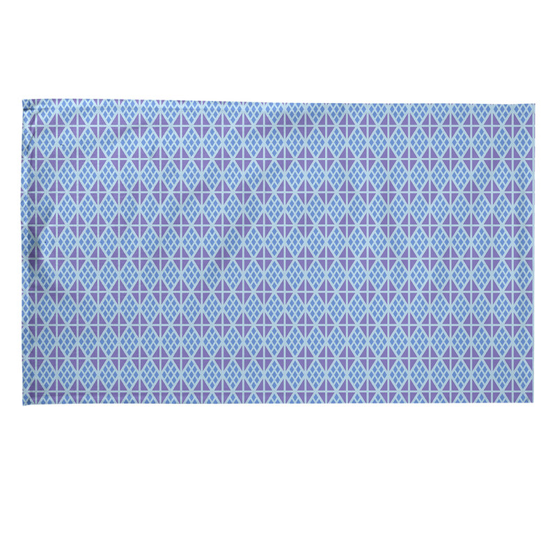 Tea Towel Kitchen Towel, Poly Twill, Blue/Purple