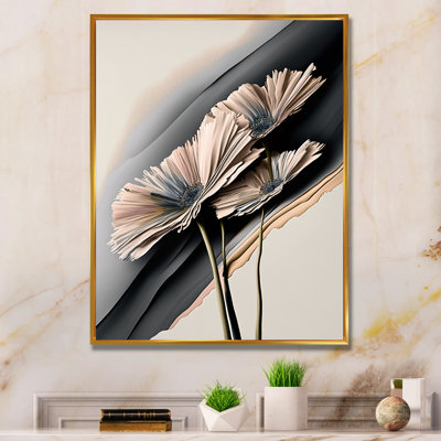 Gerbera hyperréaliste - reproduction d'art sur toile