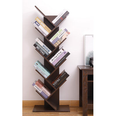Korou Wood Geometric Bookcase