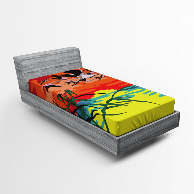 Drap-housse flamant rose, Simple TG