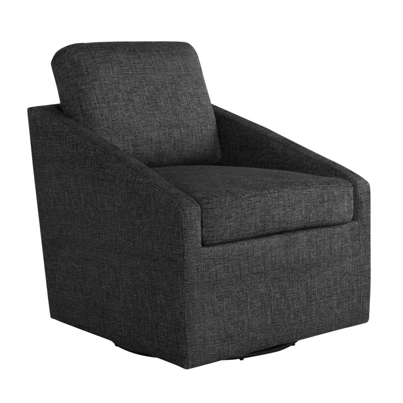 Narducci Swivel Accent Chair, Black
