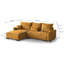 Benne 4 Seater Sofa Bed-1707227527