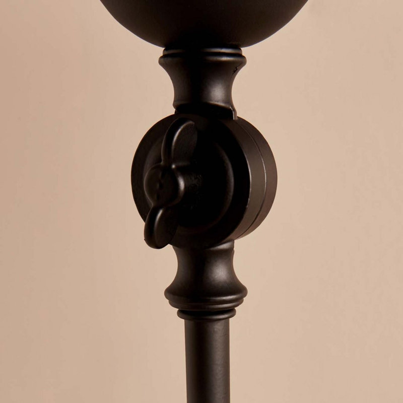 Modern Floor Lamp, Grey & Black, 57.1 Inches Tall | 100% PVC Shade, 100% Metal Frame, Plastic Base | E27 Socket (Max 40W) | Stylish Lighting for Living Room, Bedroom & Office | Sleek Design & Durable Build