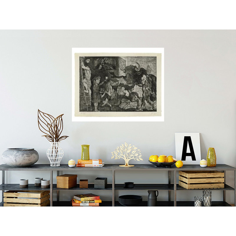 Minotauresthy par Pablo Picasso - Estampe numérique, H 32 po x l 40 po