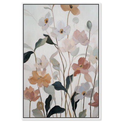 Décoration murale de salle de bain Dreamy Blossoms II par Art Remedy, cadre blanc, 20 x 30