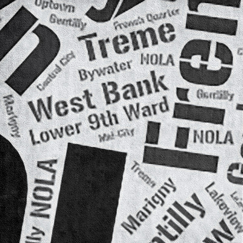 Bath Towel, Black, Microfiber, New Orleans