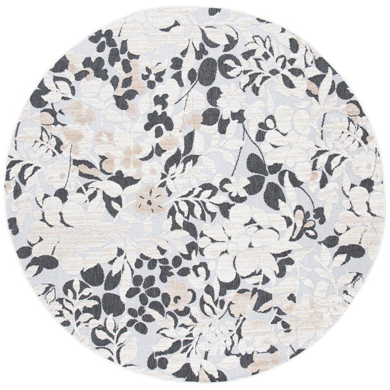Tapis floral Glaston Performance, Rond 6 pi 7 po