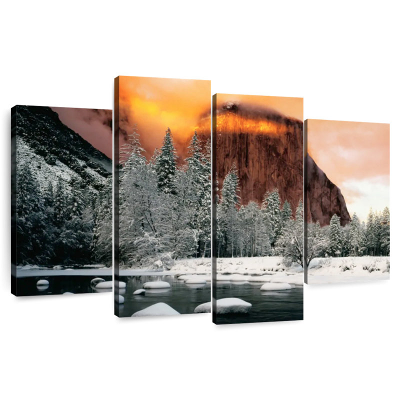 Alvord El Capitan Mountain Winter Glow, H 27 po x l 43 po