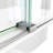 DreamLine Continuum 68-72 in. W x 76 in. H Clear Sliding Shower Door in Brushed Stainless Steel
