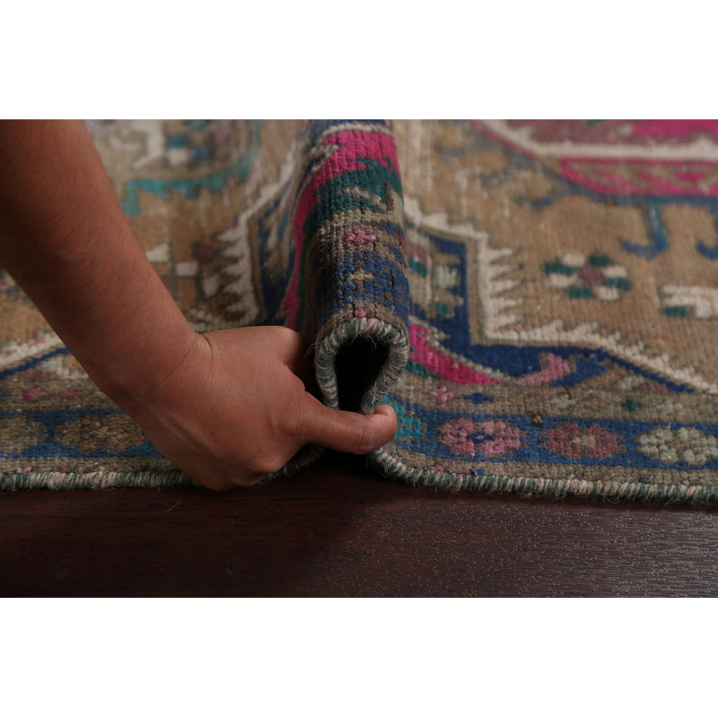 Tapis de couloir Tabriz Persian Design noué à la main 3 x 13