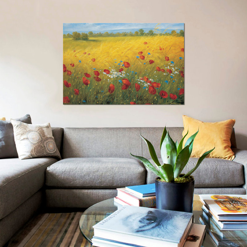 « sparkal field i », reproduction sur toile, H 12 po x l 18 po x P 1,5 po, Toile tendue, Pas de tapis