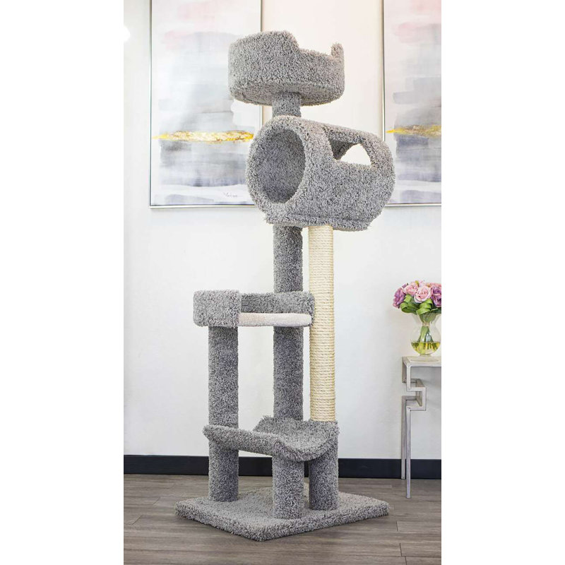 69'' H Cat Tree, Grey