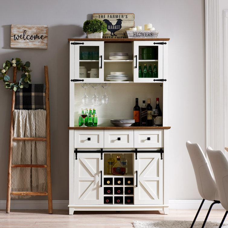 Vesper Bar Cabinet Laurel Foundry Modern Farmhouse Color: White