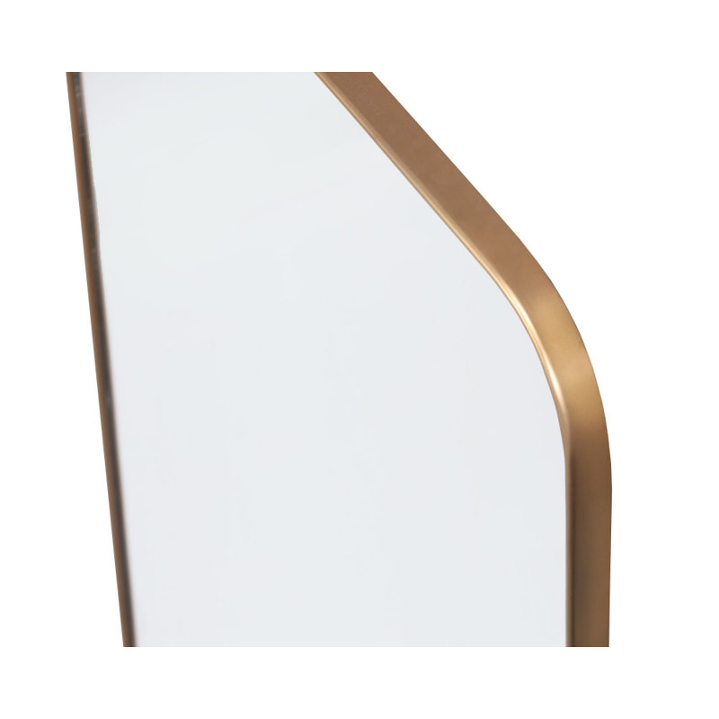 Yakob Wall Mirror - Gold, Brass, 76" x 36"