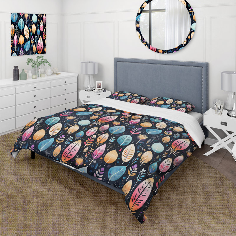 Ensemble de housse de couette Tribal Dreamscape, Housse de couette pour très grand lit et 2 très