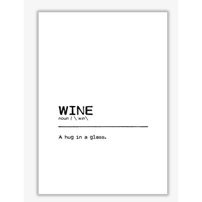 Wine Hug - Print