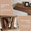 55'' Farmhouse Console Table, Entryway Table With Geometric Base-1178349395
