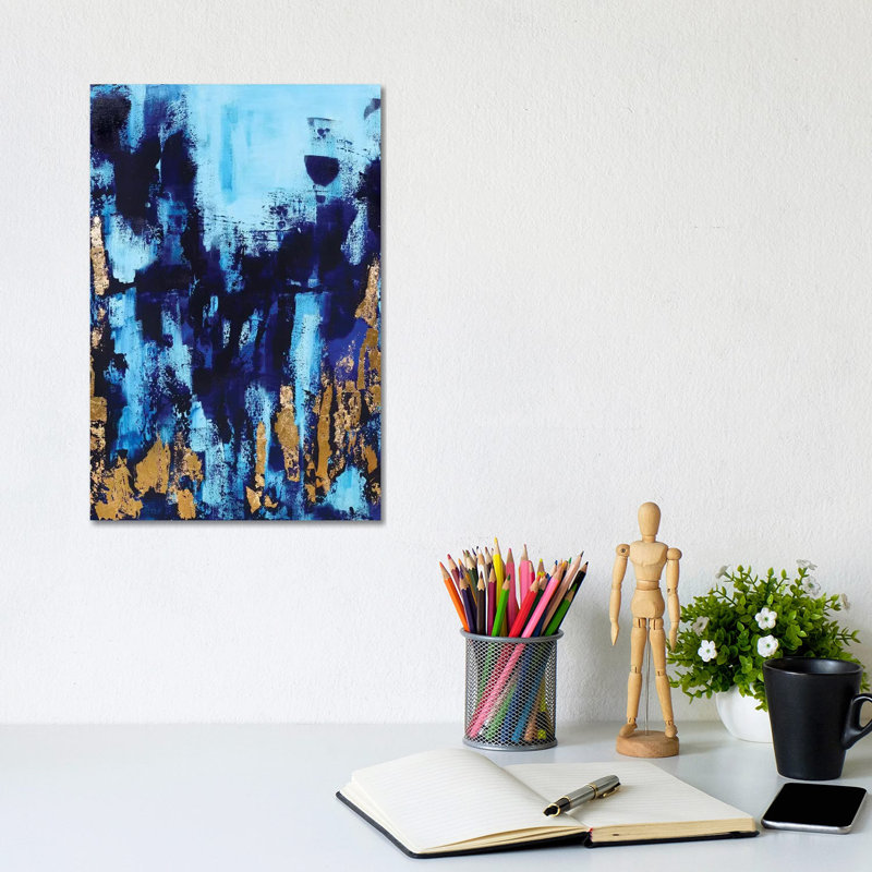 Ocean In Me by Monika Mickute - Wrapped Canvas Painting, 20.32 cm H x 30.48 cm W