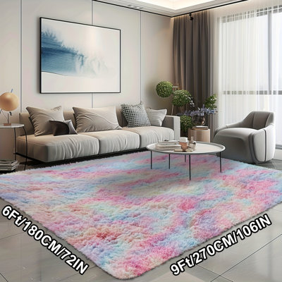 Ultra Plush Soft Shag Rug – Fluffy Faux Fur with Anti-Slip Backing, Easy-Clean, Flame-Resistant