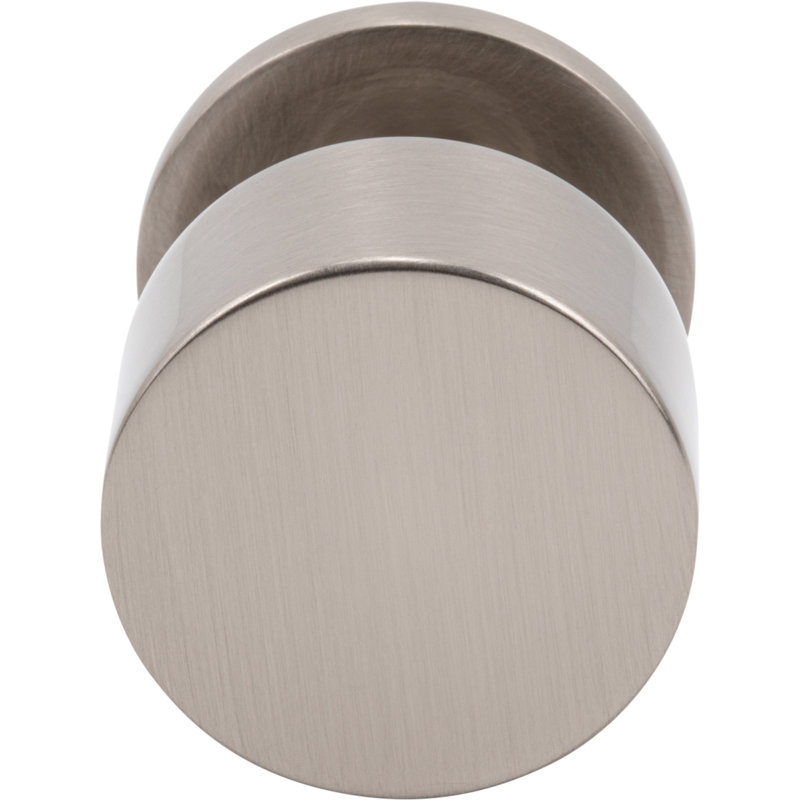 Dante Round Knob, Brushed Satin Nickel, 1 1/8"