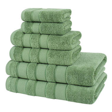 Victorija 700GSM Long Staple Combed Cotton 6-Piece Towel Set Latitude Run Color: Almond