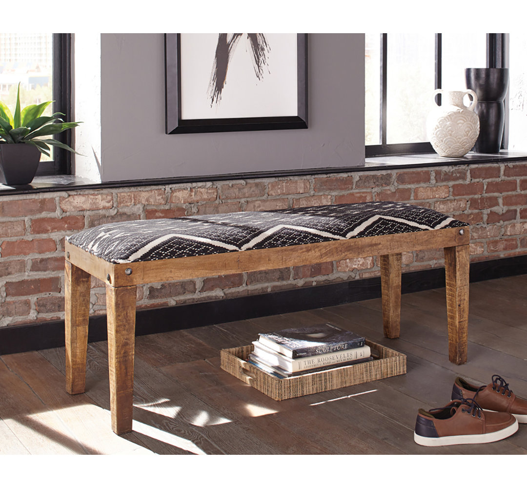Eure Cotton Upholstered Storage Bench Mistana™