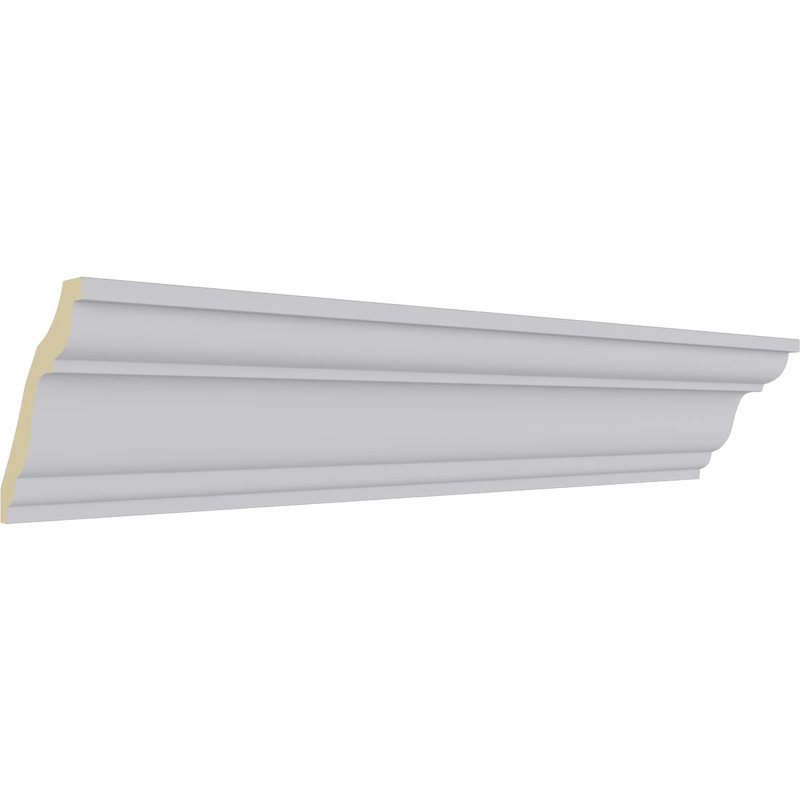 Queenstown Smooth White Polyurethane Crown Moulding