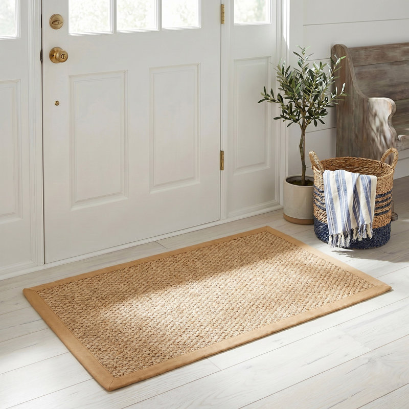 Tapis beige / jaune en jute / sisal, Rectangle 2 pi x 3 pi