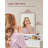 VASAGLE Vanity Desk With Large Mirror, Vanity Table With 2 Drawers And 3 Compartments, Makeup Vanity, Makeup Desk, Modern
